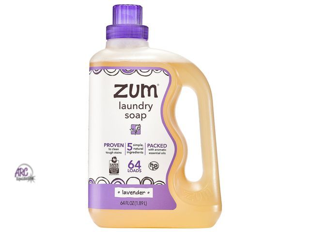 Lot 56-333018 - New 64 oz ZUM AROMATHERAPY LAUNDRY SOAP Lavender scent