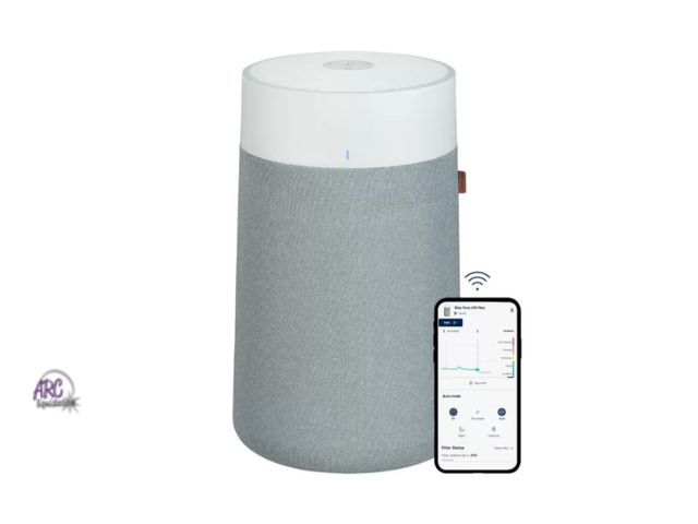 Lot 56-370764 - Used TESTED-WORKS-Blueair MiniMax air purifier-purifies up to 92 sq ft-white/grey-11"H x 7" W (No bo...