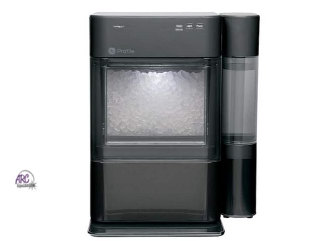 Lot 56-772421 - New tested and works Profile Opal 24 lb Portable Nugget Ice Maker in Black Stainless, with Side Tank...