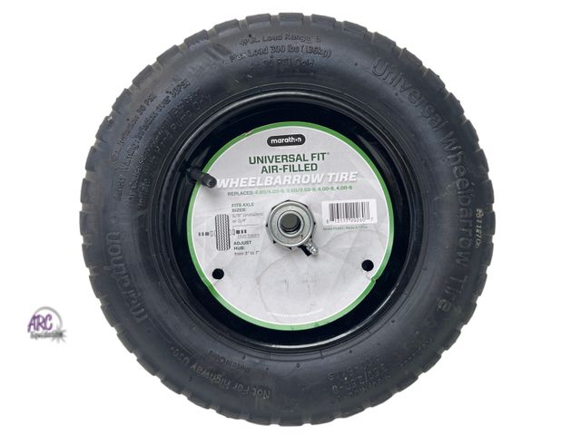 Lot 56-337461 - New Marathon 14.5-inch Universal Fit Pneumatic Wheelbarrow Tire