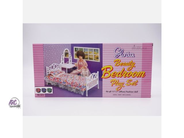 Lot 56-149930 - New Gloria Beauty Bedroom Play Set (9314) For Doll House Furniture