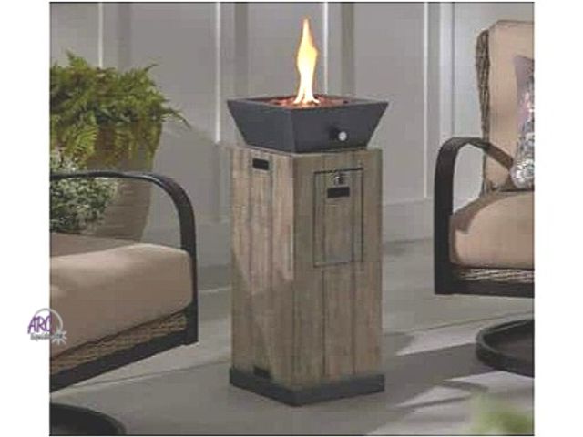 Lot 56-762961 - New in box. 11.8 in. W 15000 Btu Envirostone Propane Outdoor with Lava Rocks
