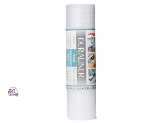 Lot 56-548229 - NEW-Con-Tact 12"x15ft Duraliner Ribbed Shelf Liner: Non-Adhesive Hard Plastic Liner for Wire Shelf, ...