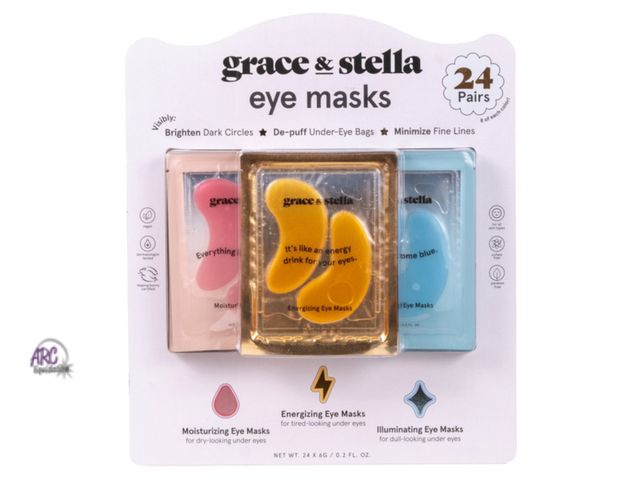 Lot 56-130861 - New Grace &amp; Stella Under Eye Masks, Under Eye Patches Combo Pack, 24-count