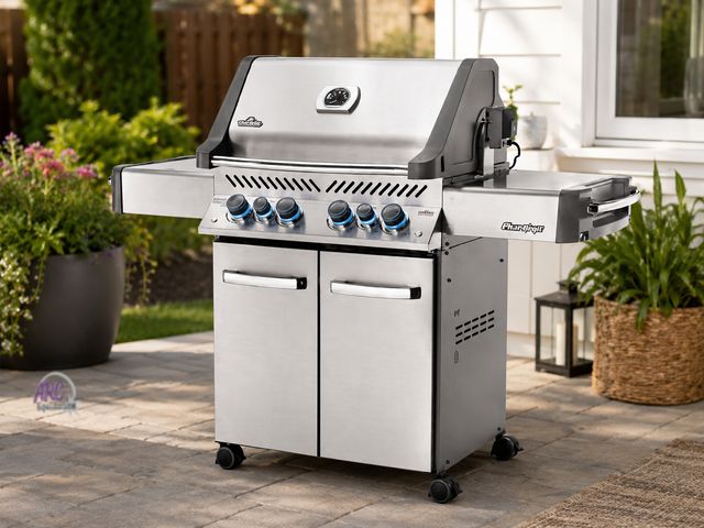 Lot 56-786164 - New in box. Retail $2003. Napoleon Legacy Prestige 500 4-Burner Natural Gas Grill with Infrared Burn...