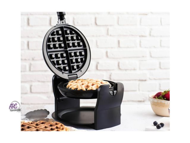 Lot 56-189218 - New BELLA Classic Rotating Belgian Waffle Maker with Nonstick Plates, Removable Drip Tray, Adjustabl...