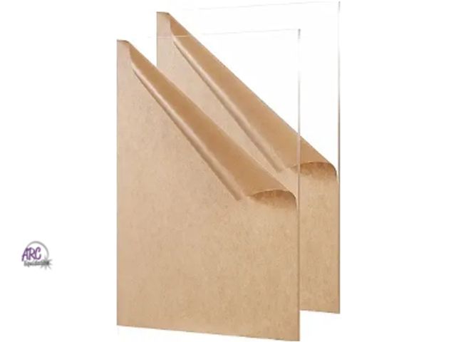 Lot 56-528440 - NEW-SET OF 2-Clear Acrylic Sheet 18" x 24" x 1/8" Thick (3mm) Cast Plexiglass Panel Transparent Plas...