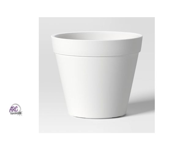 Lot 56-184917 - New Threshold Classic Composite Indoor Outdoor Planter Pot 13.875"x13.875" Cream