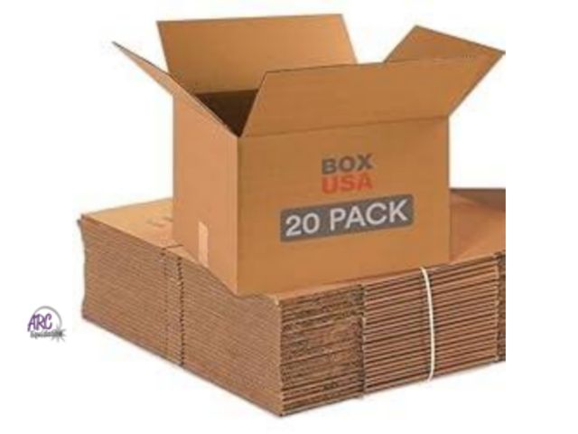 Lot 56-857112 - New Corrugated Cardboard Box 18" L x 12" W x 14" H, Kraft, for Shipping, Packing and Moving (Pack of...