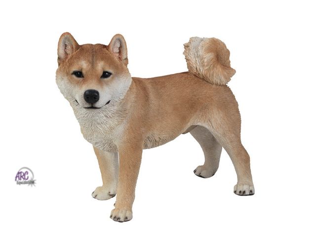 Lot 56-592698 - NEW-HI-LINE SHIBA INU STATUE- 20" LONG, 16 INCH TALL