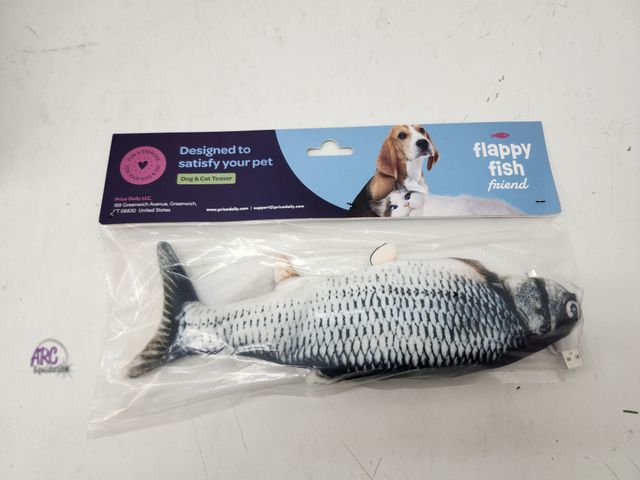 Lot 56-300240 - New - Flappy Fish Friend Dog and Cat Toy with USB Charger