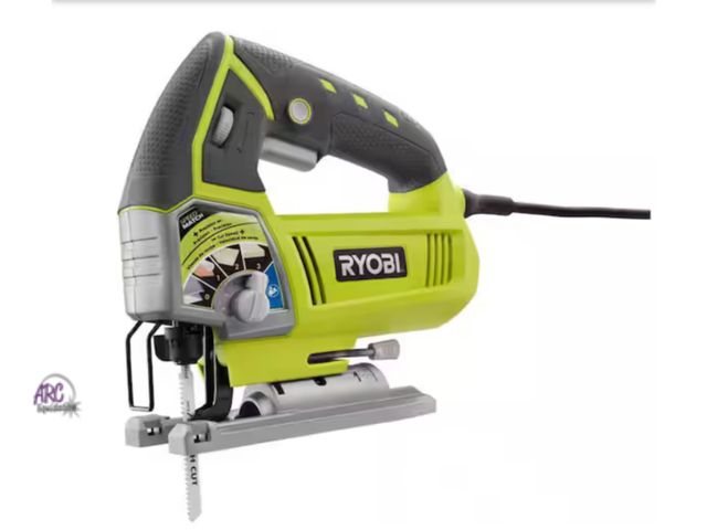 Lot 56-605423 - New, open box RYOBI
4.8 Amp Corded Variable Speed Orbital Jig Saw