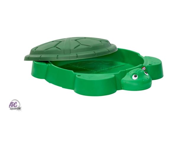 Lot 56-526617 - SLIGHT USE- Little Tikes-Turtle Sandbox-Product Size: 38.00”L x 34.00”W x 10.50”H --- Weight: 10.60l...