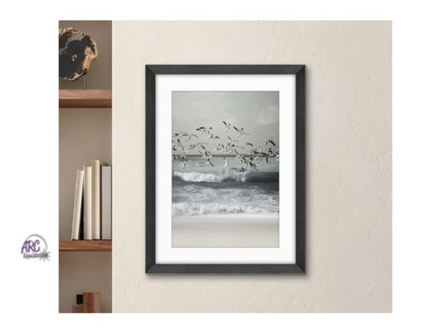 Lot 56-188218 - New Americanflat 17x23 Picture Frame with Polished Plexiglass - Use as 13x19 Frame with Mat or Displ...