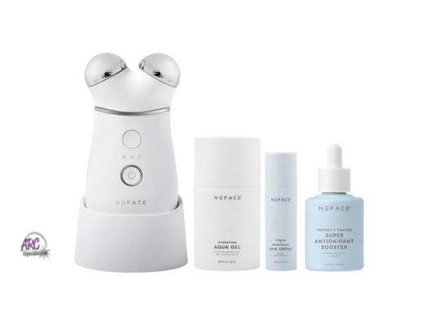 Lot 56-200014 - NEW NuFACE Trinity + Facial Toning Device Starter Kit, with Super Antioxidant Booster Serum