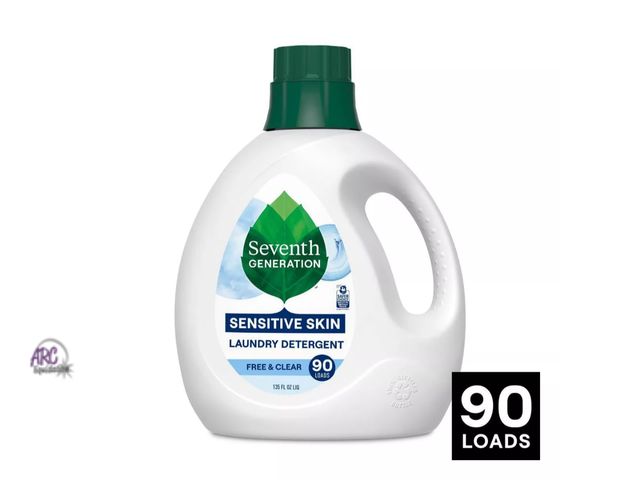 Lot 56-474612 - NEW-Seventh Generation Liquid Laundry Detergent - Free &amp; Clear-135 FL. OZ- 90 LOADS