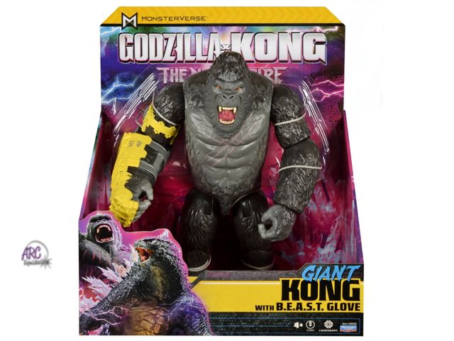 Lot 56-315730 - New, Godzilla x Kong Giant Kong Figure by Playmates Toys Action Figure, Multicolor, 2.5 lb