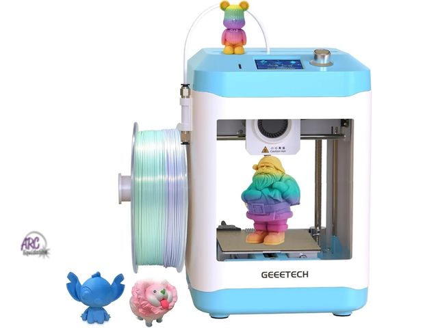 Lot 56-884240 - New Open Box - Missing Manuel - 3D Printer for Kids and Beginners,Geeetech Mini 3D Printers with Aut...