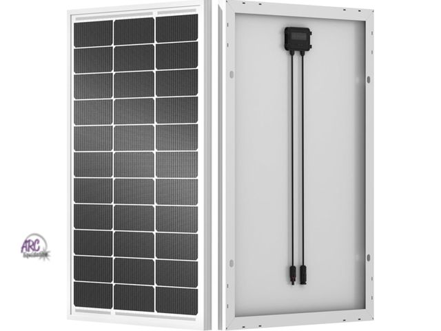 Lot 56-243721 - NEW OPEN BOX ECO-WORTHY 100 Watt Solar Panel 18 Volt Monocrystalline Solar Panel High Efficiency Mod...
