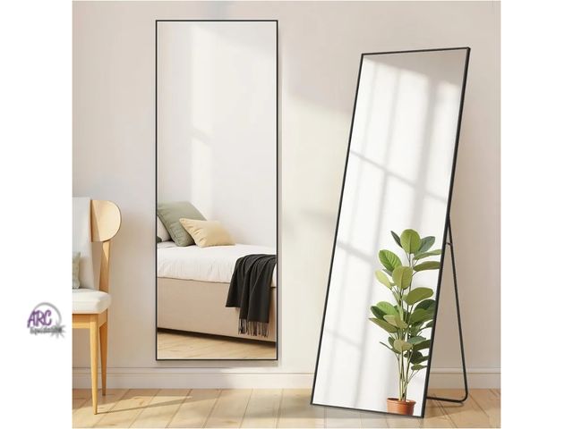 Lot 56-739029 - New Mirror Full Length, Upgraded 16"x55" Body Wall Mirrors with Shatter-Proof Glass, Floor Standing,...