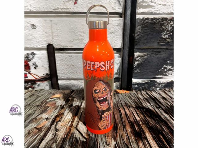 Lot 56-246123 - New amscan Halloween CreepShow (23 fl oz.) Water Bottle, Orange