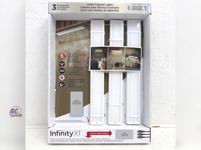 Lot 56-342461 - New in package 
Infinity x1 under cabinet lights 3 pack 200 lumens
