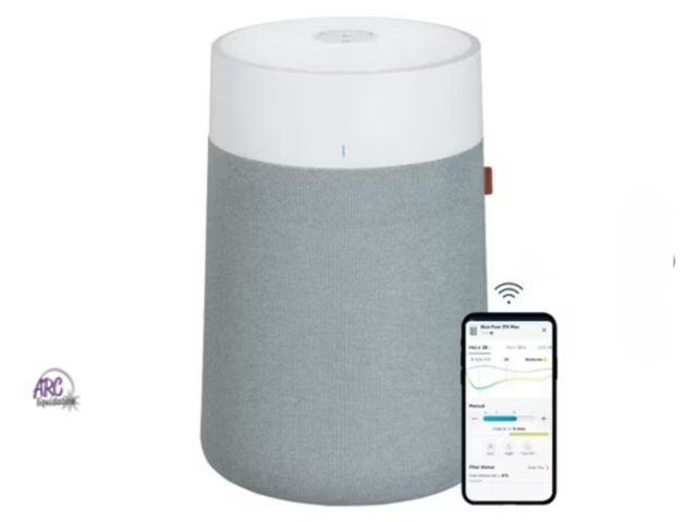 Lot 56-486813 - NEW-TESTED-Blueair Pure 311i Max HEPA Air Purifier 1858 sq. ft. Coverage, Retail $230 19"H x 12.5"W ...