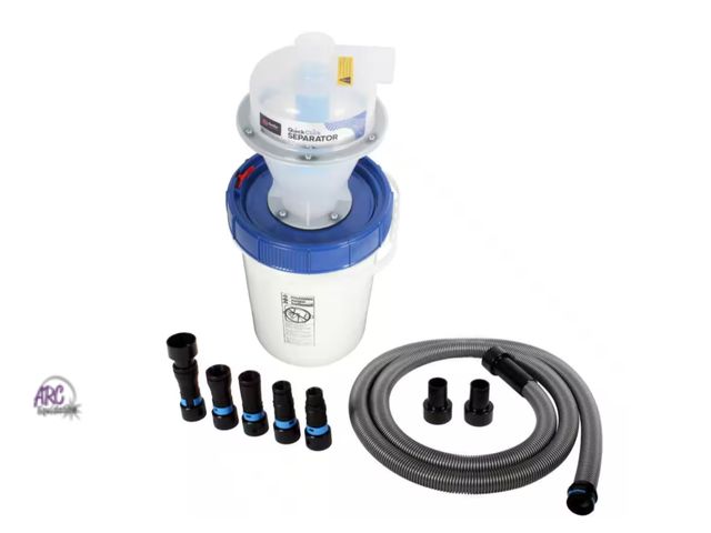 Lot 56-447139 - New In Box Cen-Tec Assembled Quick Click Dust Separator with 5-Gallon Locking Collection Bin and Pow...