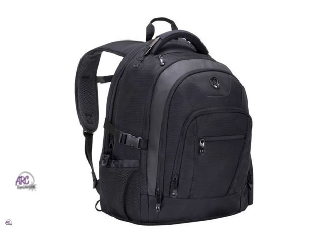 Lot 56-213761 - New - Traveler's Choice 19" Direct Multi-Pocket Laptop Backpack Black