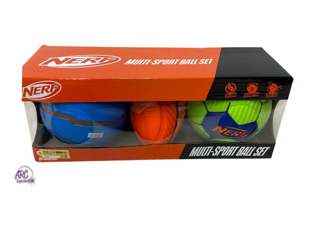 Lot 56-119060 - New Franklin Sports Nerf Ball Set - 3pc:
Outdoor &amp; Toy Sports Set for Kids
