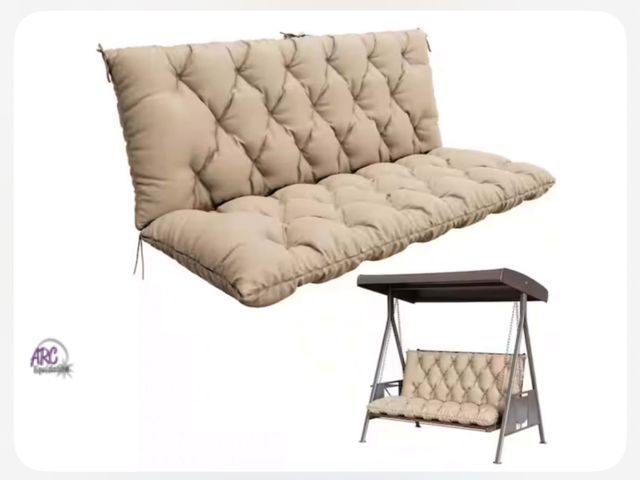 Lot 56-318360 - NEW/SEALED IN BOX 60 in. x 40 in. 2-3 Seater
Patio Contoured
Replacement Bench
Cushion Outdoor Porch...