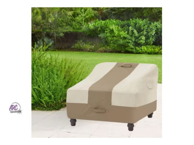 Lot 56-433060 - New Open Box (2-Pack) - 31.5" W x 38.5" L x 29" H - Beige &amp; Brown - Outdoor Patio Deep Seating L...
