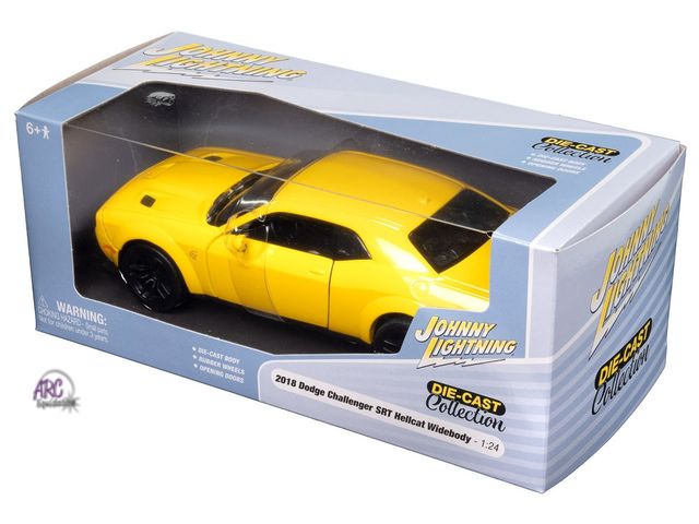 Lot 56-563430 - NEW-TORN PACKAGE-Johnny Lightning 2018 Dodge Challenger die cast car-8" long