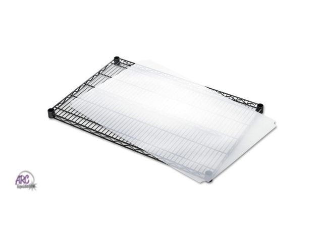Lot 56-188518 - New Alera ALESW59SL3624 Plastic 36 in. x 24 in. Shelf Liners for Wire Shelving - Clear (4/Pack)