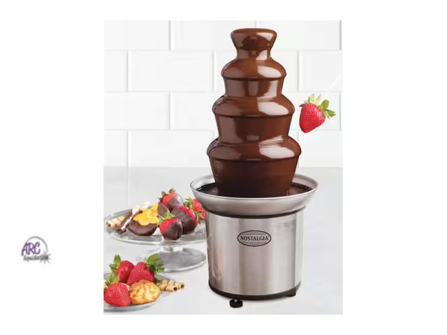 Lot 56-224761 - New In Box - Nostalgia 4-Tier Chocolate Fondue Fountain