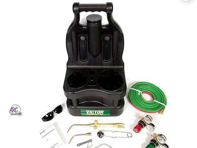Lot 56-804324 - New Open Box - ESAB Victor Light Duty Gas Welding Outfit Tote Kit Without Tanks, R150-200/R150-540 G...