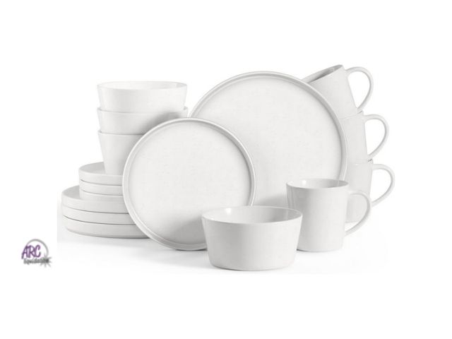 Lot 56-794624 - New in box. Vesteel stoneware Dinnerware Sets, 16-Piece Stoneware Plates and Bowls Set, Dishes Set f...