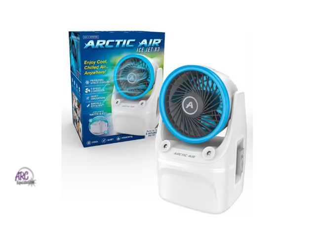 Lot 56-235865 - In Box Tested - Missing Charger Artic Air 190 CFM 3-Speed Portable Evaporative Cooler