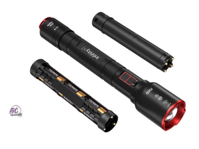 Lot 56-224961 - Out Of Box Tested - Infinity X1 7000 L Dual Power Flashlight With Rechargeable Battery