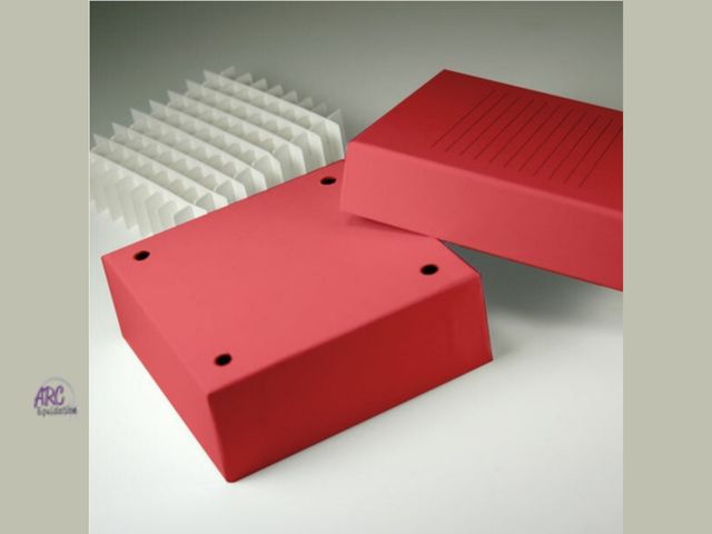 Lot 56-855112 - New - Lot of 96 Boxs Retails for $325  - Red Cardboard Cryo Freezer Box, 2 inch, 81 Place with Divid...