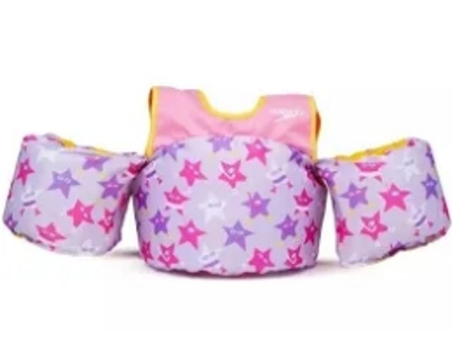 Lot 56-746150 - New kids speedo splash jammer. One size weight 33-55lbs. US coast guard approved