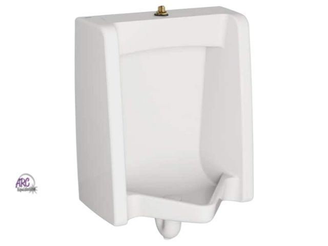 Lot 56-760661 - New in box. Retail $199. Washbrook FloWise Top Spud 0.125 GPF Urinal in White