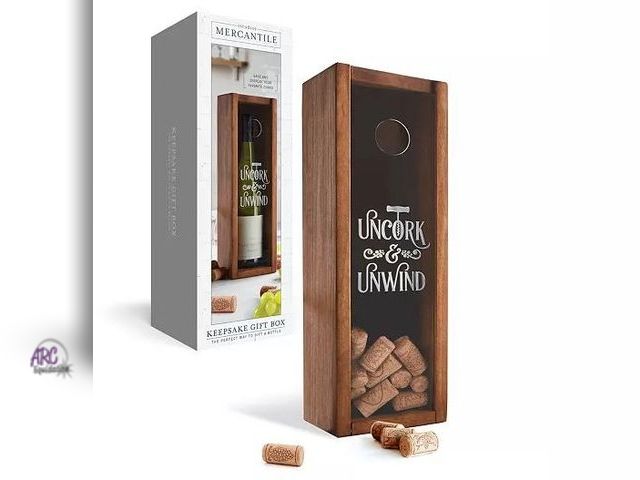 Lot 56-614630 - New - Studio Mercantile Wine Keepsake Box