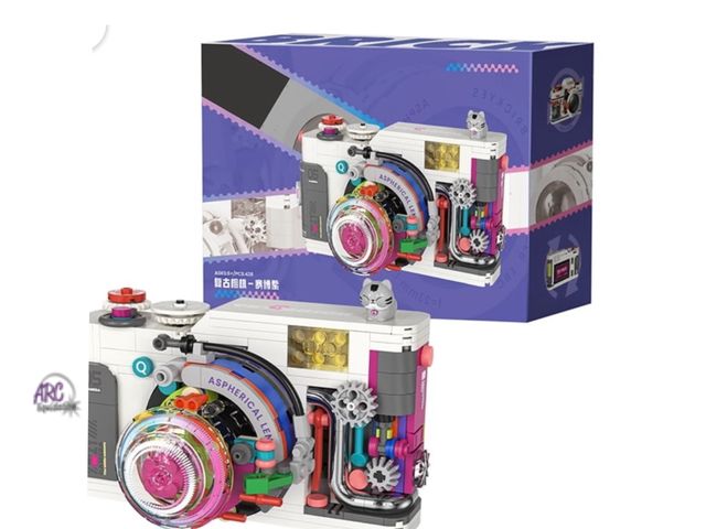 Lot 56-152365 - New in Box Retro Camera Building Kits Micro Building Blocks Collectible Toys Idea Brick Set