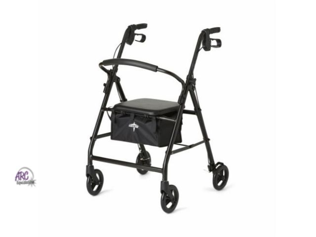 Lot 56-749850 - New in box. Medline Basic Rollator with 6in Wheels 300lbs