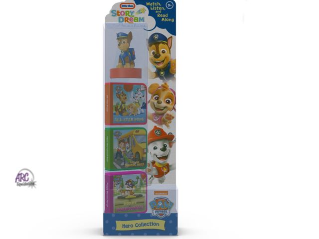 Lot 56-320230 - New, Little Tikes Story Dream Machine PAW Patrol Hero Collection, Storytime Books, Audio Play Charac...