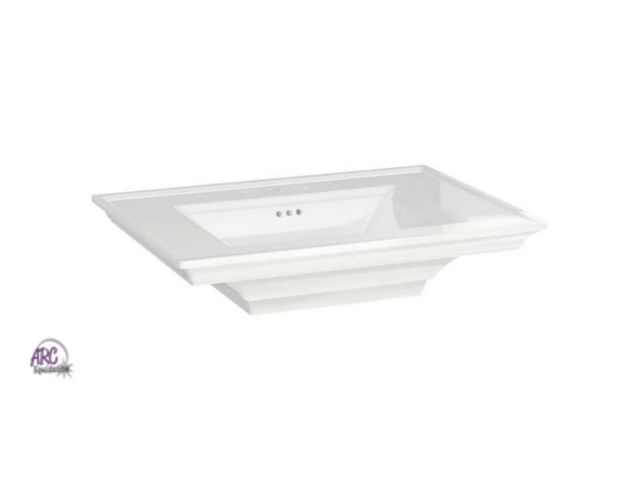 Lot 56-719055 - New in box. American standard Town Square S 22.5 in x 30 in. Pedestal Bathroom Sink Top Only in Whit...