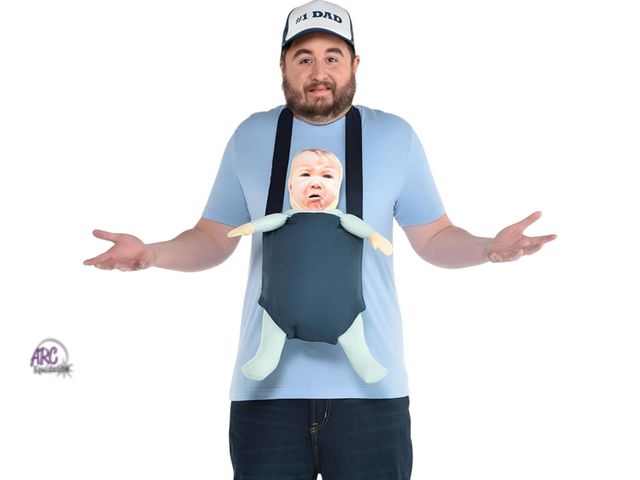Lot 56-340919 - New, Dad kit includes baseball hat and baby carrier