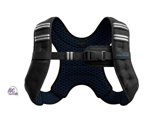Lot 56-214060 - New Nautilus Weighted Vest 12lbs Adjustable Fit For Calorie Burn, Bone Health Support, &amp; Muscle ...