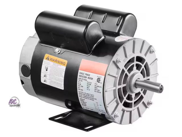 Lot 56-642151 - New - Vevor 3HP Air Compressor Motor 3450 RPM Single Phase Electric Motor 5/8 in. Keyed shaft 230V F...